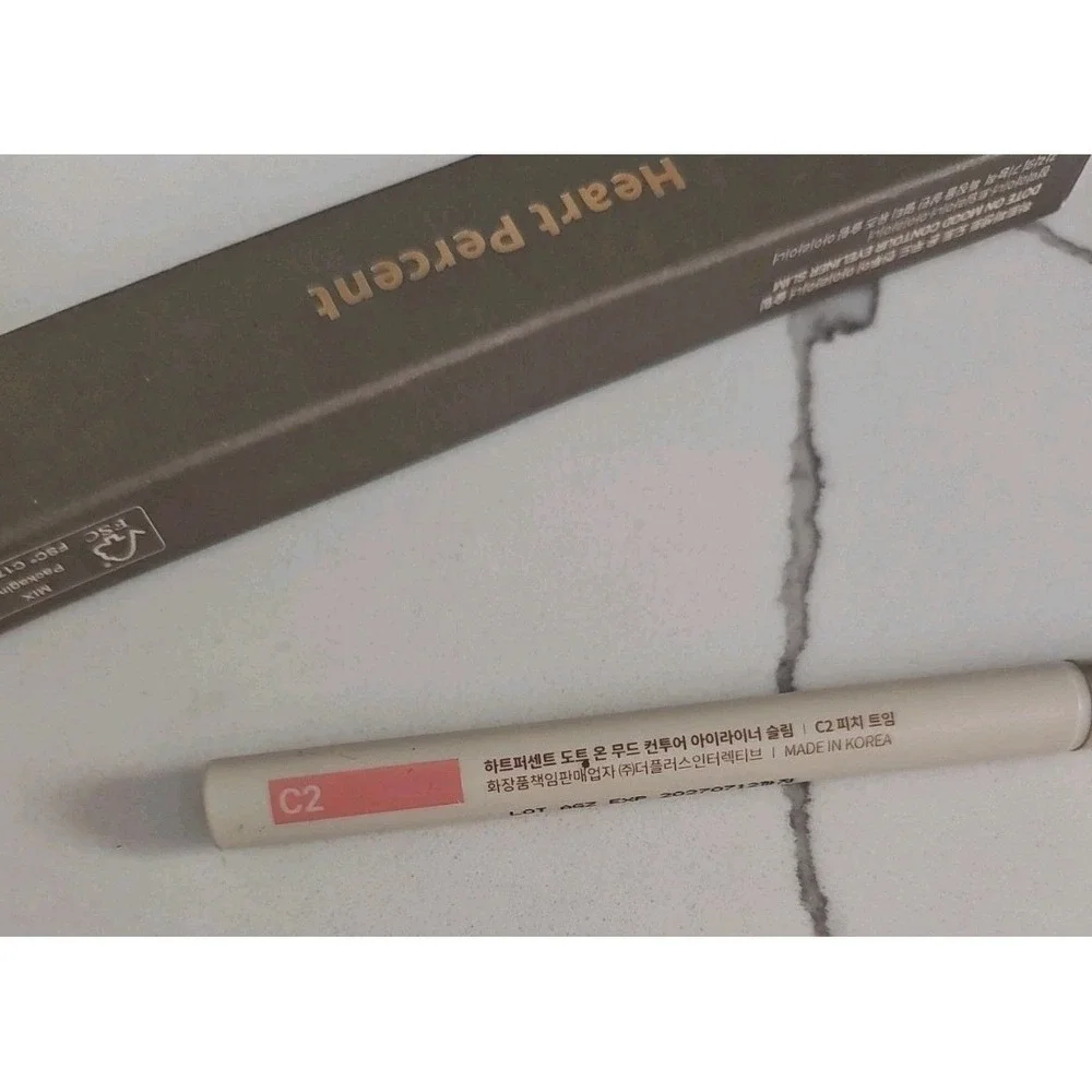 HEART PERCENT Dote on Mood Gel Eyeliner‎ Pencil 0.5g Multi-use C2 Peach K-Beauty